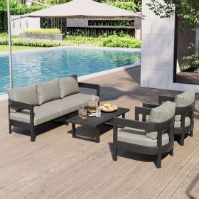U_STYLE High-Quality Outdoor Seating Set with Thick Cushions for Ultimate Comfort, Perfect for Lawns, Patios, and Poolside U_STYLE High-Quality Outdoor Seating Set with Thick Cushions for Ultimate Comfort, Perfect for Lawns, Patios, and Poolside